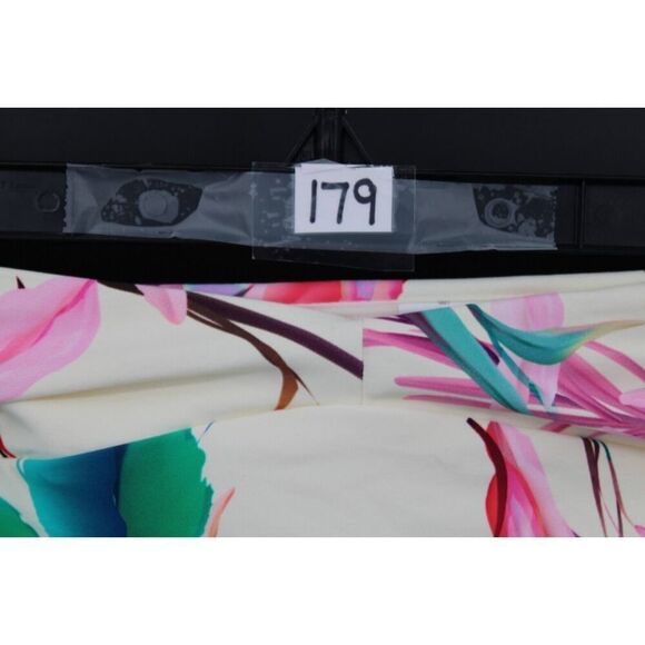 CALIA Women's Shirred V Front High Rise Swim Bottom, Floral XS - Picture 8 of 11